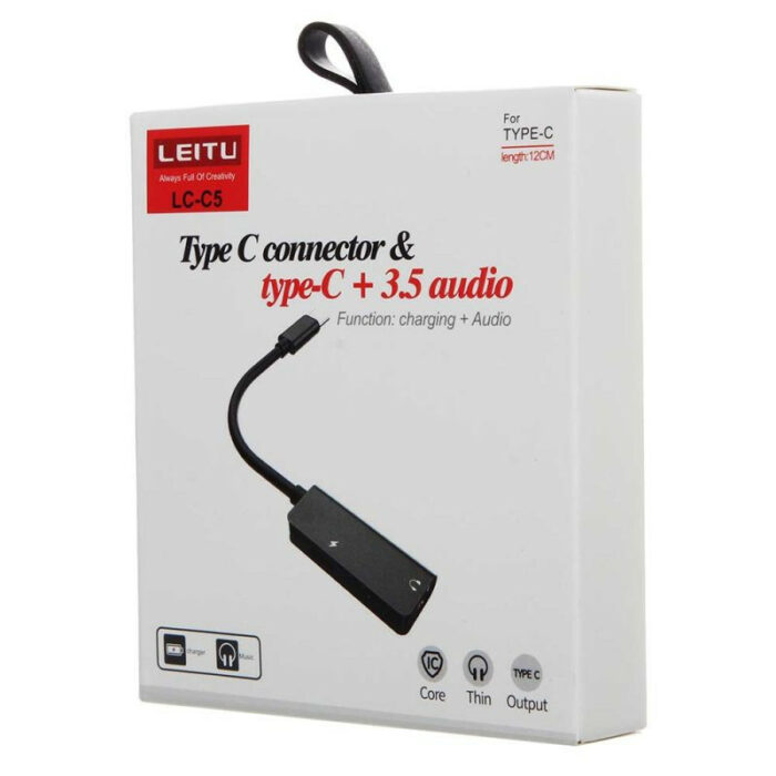 مبدل  USB-C به AUX /USB-C لیتو مدل LC-C5