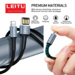 کابل تبدیل USB به MicroUSB لیتو مدل LD-4 طول 1 متر