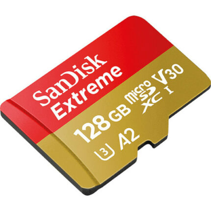 کارت حافظه microSDXC سن دیسک مدل Extreme کلاس A2 استاندارد UHS-I U3 سرعت 190MBps ظرفیت 128 گیگابایت