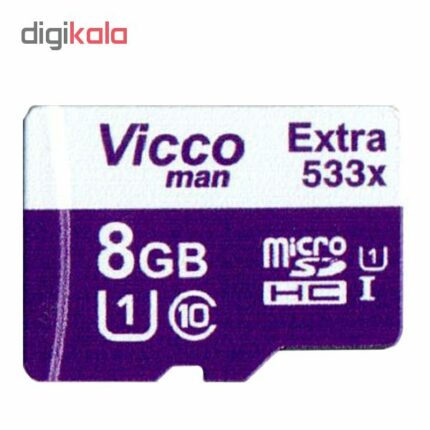 کارت حافظه microSDHC ویکو من مدل Extre 533X کلاس 10 استاندارد UHS-I U1 سرعت80MBpsظرفیت 8 گیگابایت