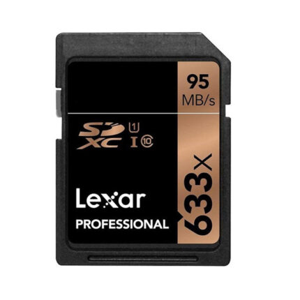 کارت حافظه SDXC لکسار مدل Professional استاندارد UHS-I U1 سرعت 95MBps 633X ظرفیت 256 گیگابایت