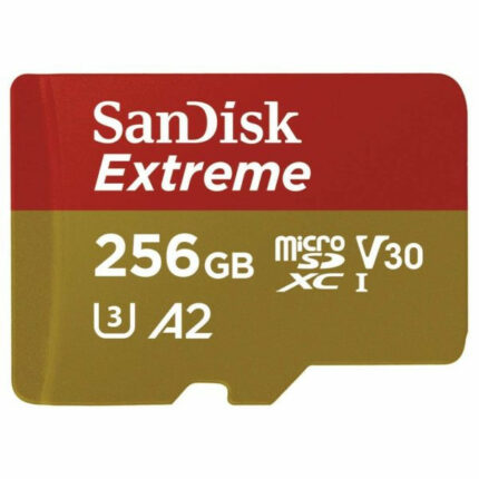 کارت حافظه microSDXC  سن دیسک مدل Extreme کلاس A2 استاندارد UHS-I U3 سرعت 190MBps ظرفیت 256 گیگابایت