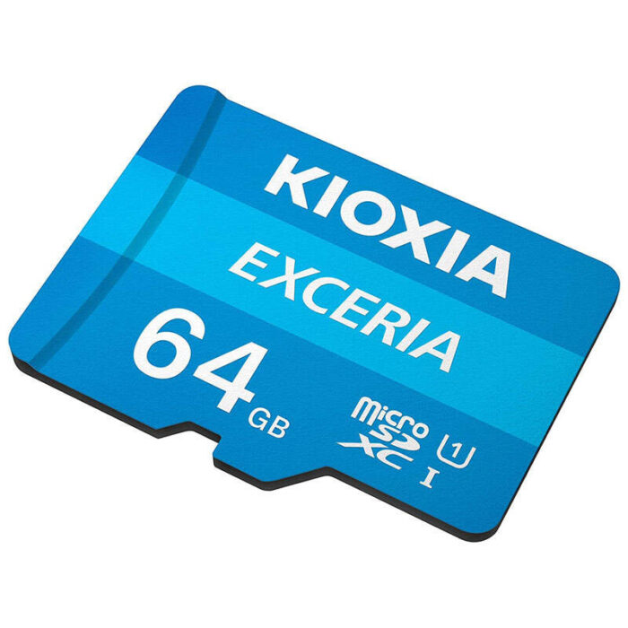 کارت حافظه‌ microSDHC کیوکسیا مدل Exceria کلاس 10 استاندارد UHS-I U1 سرعت 100MBps ظرفیت 64 گیگابایت به همراه آداپتور SD