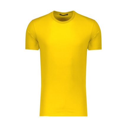 تی شرت آستین کوتاه مردانه پاتن جامه مدل 131621010012116 رنگ زرد