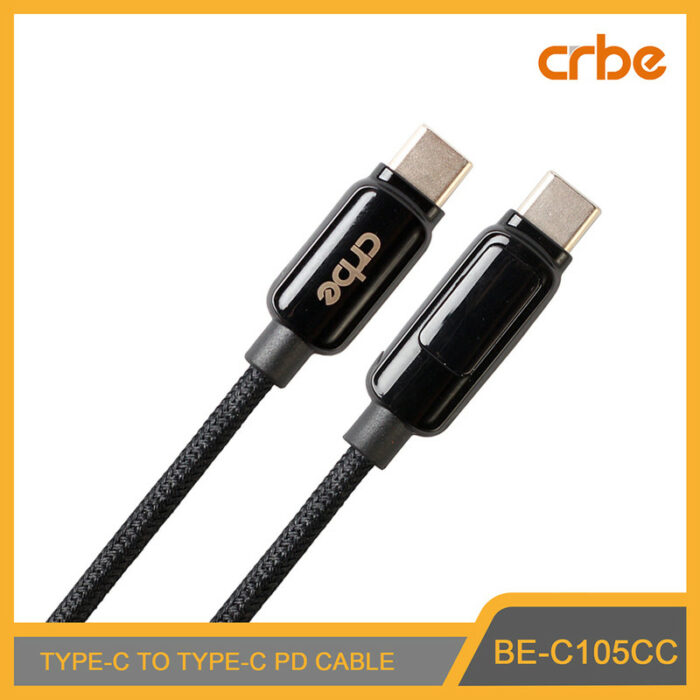 کابل USB-C کربی مدل BE-C105CC 120W طول 1.2 متر