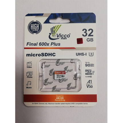 کارت حافظه microSDHC ویکومن مدل Final 600X کلاس 10 استاندارد UHS-I U3 سرعت 90MBps ظرفیت 32 گیگابایت