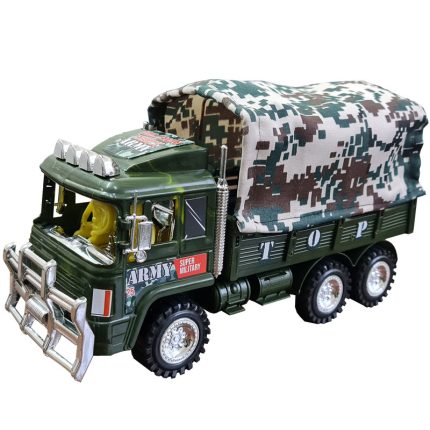 اسباب بازی جنگی مدل کامیون حمل سربازان بسته 6 عددی