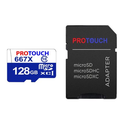 کارت حافظه‌ microSDXC پروتاچ مدل ULTRA کلاس 10 استاندارد UHS-1 U3 سرعت 120MBps ظرفیت 128 گیگابایت به همراه آداپتور SD