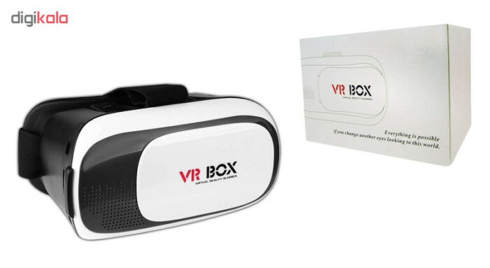 هدست واقعیت مجازی وی آر باکس مدل VR Box به همراه DVD نرم افزار