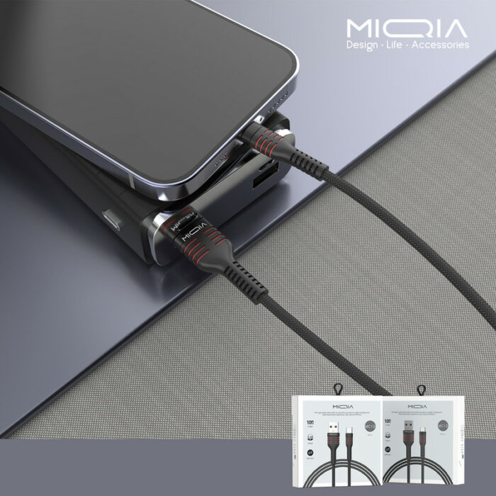 کابل تبدیل USB به MicroUSB میکیا مدل MC12 طول 1 متر