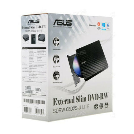 درایو DVD اکسترنال ایسوس مدل  SDRW-08D2S-U SLIM Lite