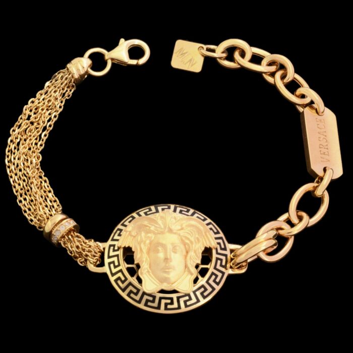 دستبند طلا 18 عیار زنانه طلای مستجابی کد v1