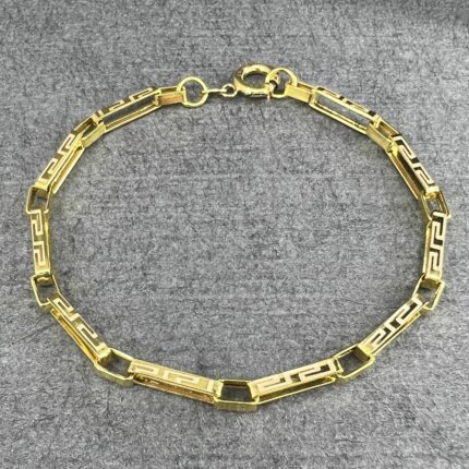 دستبند طلا 18 عیار مردانه دوست خوب مدل dk091