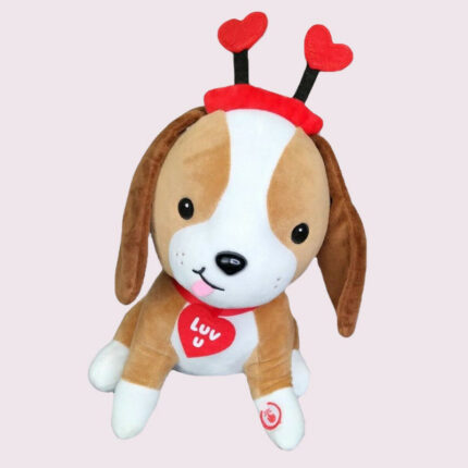 عروسک طرح سگ مدل Hallmark Puppy Dog کد SZ13/1159 ارتفاع 25 سانتی‌متر