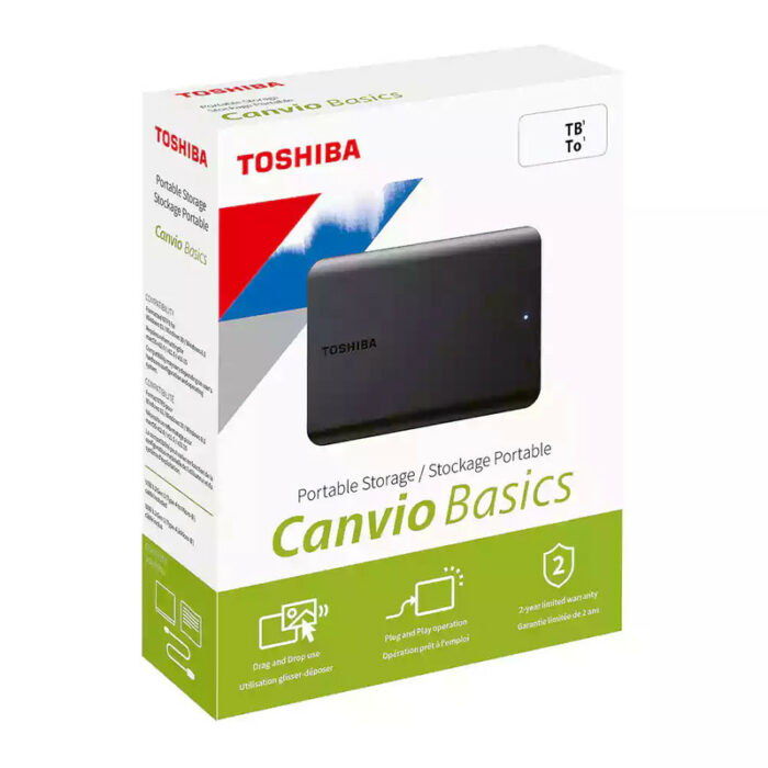 هارد اکسترنال توشیبا مدل Canvio Basics USB3.0 ظرفیت چهار ترابایت
