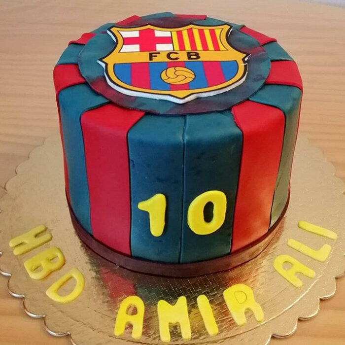 تاپر تزیین کیک به گز مدل بارسلونا