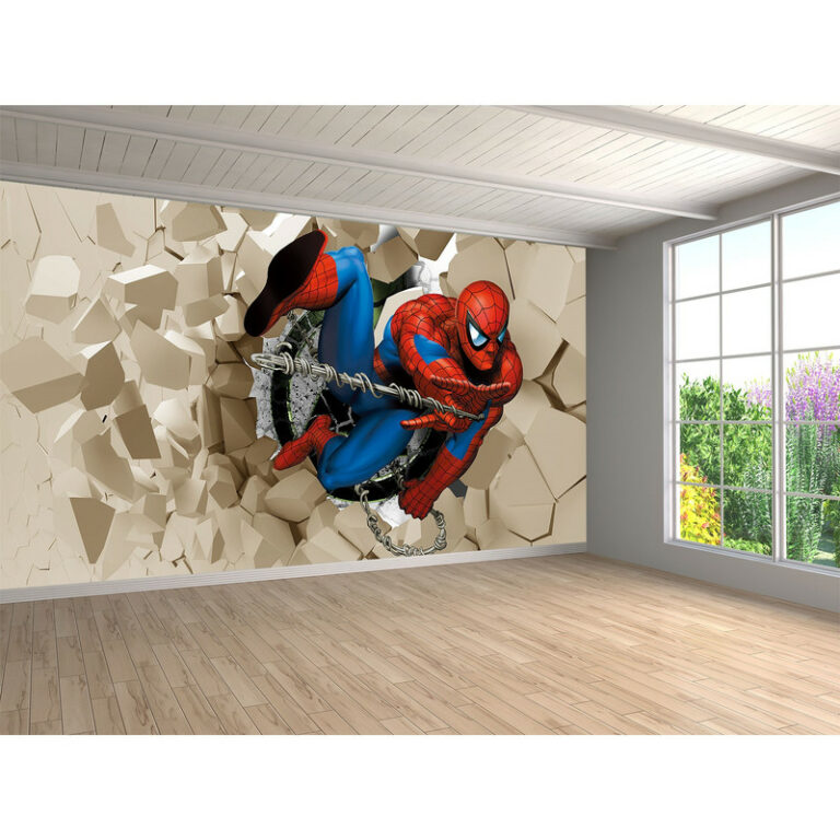 پوستر دیواری اتاق کودک مدل سه بعدی مرد عنکبوتی 1044