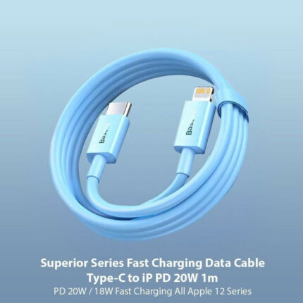 کابل تبدیل USB-C به لایتنینگ بیسوس مدل CAYS001903 طول 1 متر