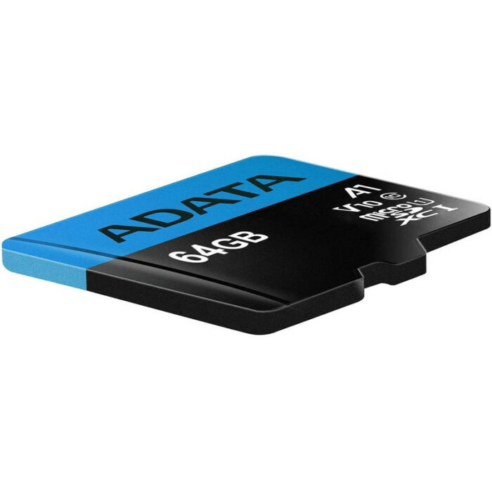 کارت حافظه microSDXC ای دیتا مدل Premier V10 A1 کلاس 10 استاندارد UHS-I سرعت 100MBps ظرفیت 64 گیگابایت