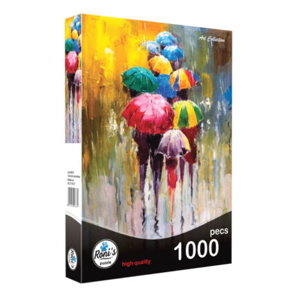 پازل 1000 تکه رونیز مدل چترهای رنگی کد 07781